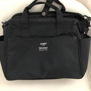 【美品】anello  10ポケット  ガマ口ハンド&ショルダーバッグ