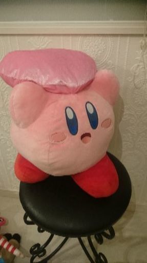 新品カービィハート持ってるビッグぬいぐるみ【まりこ風味】