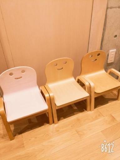キッズチェア　3脚セット