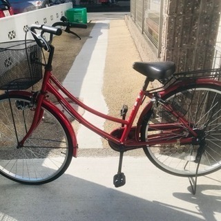 2018年3月購入した赤い自転車-8,000円！