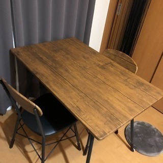お取引相手決定 ダイニングテーブルセット 天然木の画像