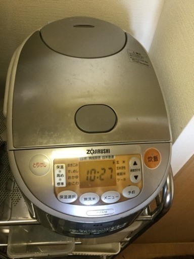 象印 10合炊き 炊飯器IH 高力でふっくら美味しく。