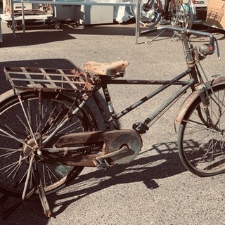 アンティーク 自転車 ボロボロ インテリア レトロ ジャンクの画像