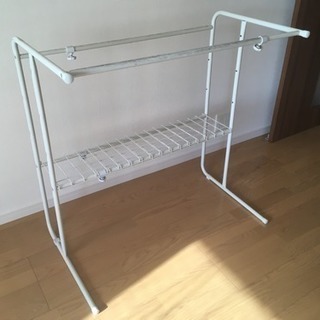 値下げ交渉OK★押し入れ用ハンガーラック 小物も置ける 伸縮可能