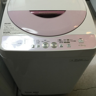 【送料無料・設置無料サービス有り】洗濯機 SHARP ES-G4E2-P 中古
