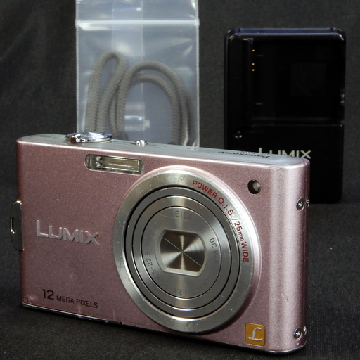 Panasonic LUMIX FX60 デジタルカメラ 1210万画素 光学5倍ズーム スイートピンク DMC-FX60-P  Used