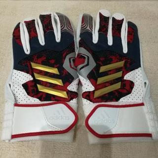 新品 ADIDAS バッティンググローブ Lサイズ 山田哲人モデル アディダスの画像