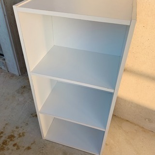 値下げ✨白の3段カラーボックス