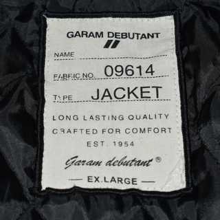 【身幅：５６cm】黒 シングル レザージャケット xl【GARAM DEBUTANT】 の画像