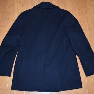 【身幅：５４cm】紺のＰコート 軍服 size 40【本物】m lの画像