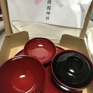 値下げ お食い初め お椀とお盆セット 未使用品