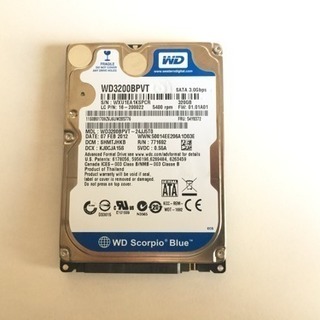 値下げ‼️WD ウェスタンデジタル 2.5インチ HDD 320...