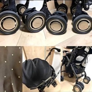 アップリカ，ソラリア，オート4輪＆ハイシートベビーカー/カーキブラック