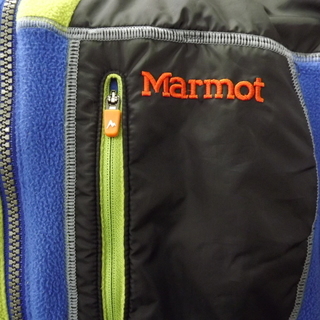 お値下げ！マーモット Marmot  フリースジャケット Ｍサイズ ブルー系 アウター 青・緑・黒　札幌　西岡店の画像
