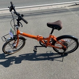 ☆中古品 パナソニック 折りたたみ自転車 オレンジ☆