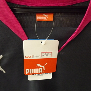 未使用品 プーマ PUMA ランニングウェア メンズ Lサイズ グレー・ピンク・ブルー Tシャツ　札幌　西岡店の画像