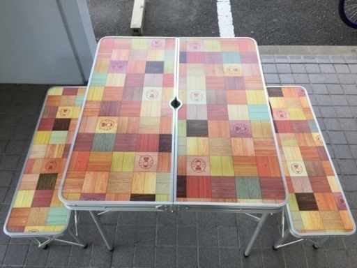 コールマン ナチュラルモザイクファミリーリビングセットミニプラス キャンプ テーブル BBQ Coleman
