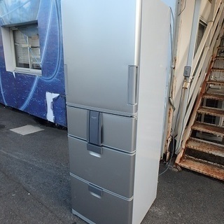 ☆5D簡易清掃済み☆2008年製☆　SHARP 両開き５ドア冷蔵庫　SJ-WS41P-S　412L 　自動製氷 