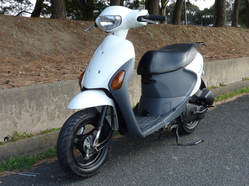 【売約済】整備済み！スズキ レッツ4 白 バッテリー新品！タイヤ前後交換済み！すぐ乗れます！