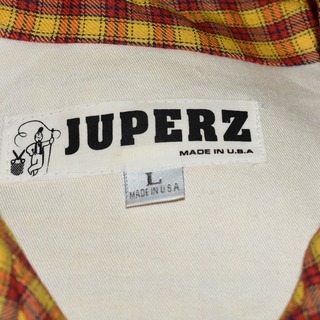 【身幅：６２cm】黄色 チェック ブルゾン m lの画像