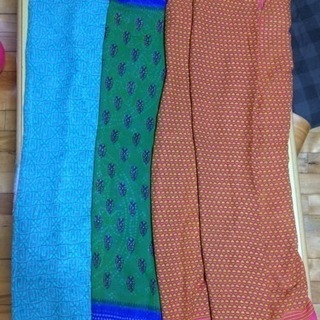 （やりとり中）サリー（インドの布）３種類