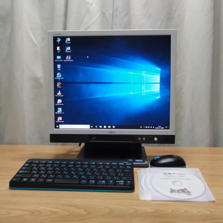 取引中です 高速！富士通 液晶（17インチ）一体型PC Win10 Pro Core i5 SSD 128GB メモリ 4GB Office 2016 pro付 ワイヤレスキーボード&マウス付 