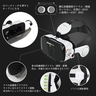 3D VR ゴーグル ヘッドセット　大視角120°の画像