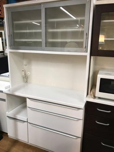 松田家具 レンジボード ホワイト