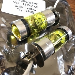 H3 LED  イエローバルブ  2個セット  新品の画像