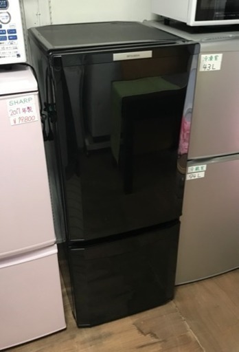 MITSUBISHI ミツビシ2ドア冷蔵庫 MR-P15W-B