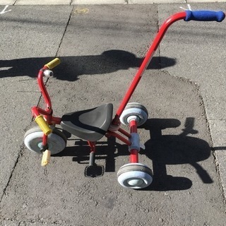 三輪車 押し棒 ブレーキつき