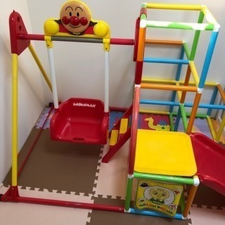 アンパンマン ジャングルジム ブランコ付き