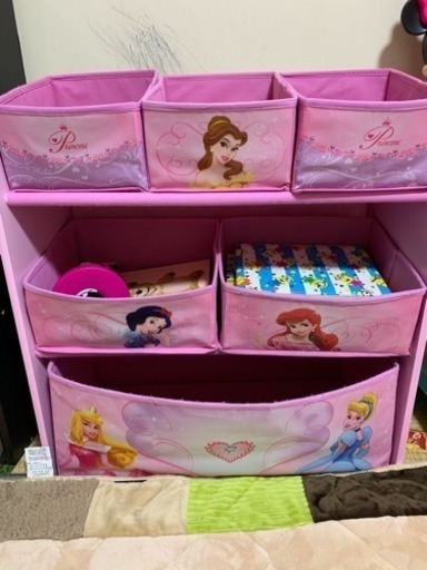 ディズニープリンセス おもちゃ収納 おもちゃ箱