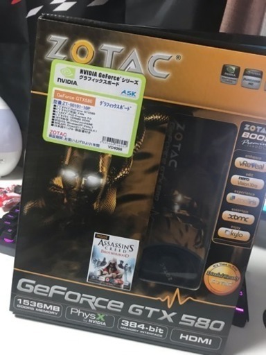 グラフィックボード gtx580