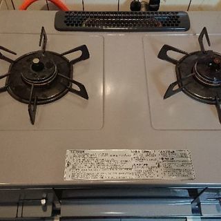 【美品】ノーリツ テーブルコンロ ライトグレーホーロートップ 水...
