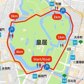 1/27（日）朝9時　皇居ラン！！(*^◯^*)