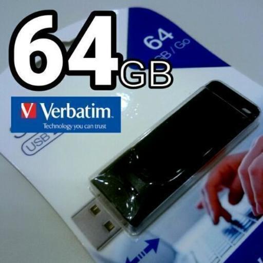 ◆USBフラッシュメモリ◆64GB◆Verbatim