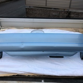 スバル サンバーディアスワゴン リヤバンパー 水色 凹みや傷あり...