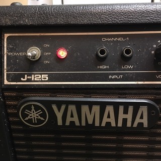 【商談中】通電確認済 YAMAHA J-125 ヤマハ ソリッドアンプ キャスター付き 100W 中古の画像
