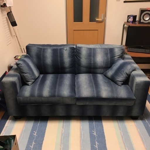 ジーンズ調ソファ