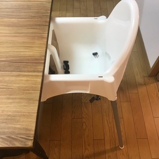 値下げ‼️イケア ベビーチェア白 美品