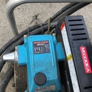 エンジンセット動噴 ★三菱 GM132L OHV 丸山 MARUYAMA MS330 ホース付き 管理番号12103の画像