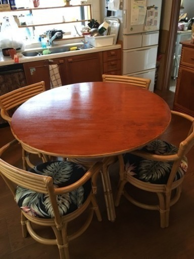 ハワイアン家具 ダイニングセット