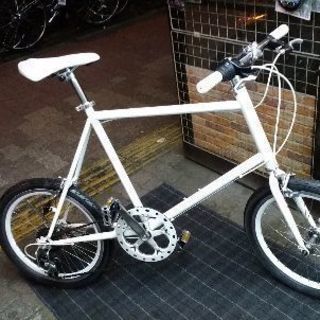 20吋 白いミニベロ 外装6speed