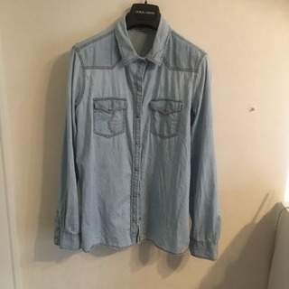 ZARA BASIC レディース 長袖 デニムシャツ L