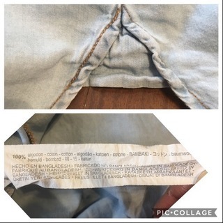 ZARA BASIC レディース 長袖 デニムシャツ Lの画像
