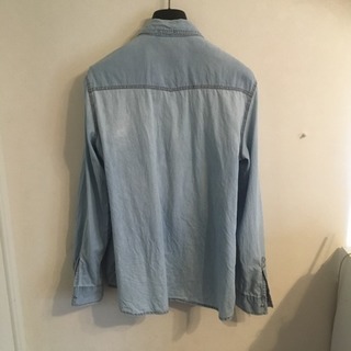 ZARA BASIC レディース 長袖 デニムシャツ Lの画像