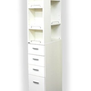 (★予約中)隙間収納ラック 幅20cm ホワイト