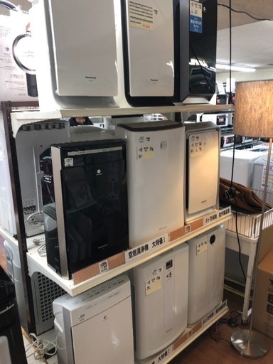 加湿機能付き空気清浄機あります！インフルエンザ、乾燥対策に！