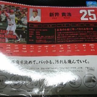 カープ新井選手モデルメガネ拭き サインプリントあり 非売品の画像
